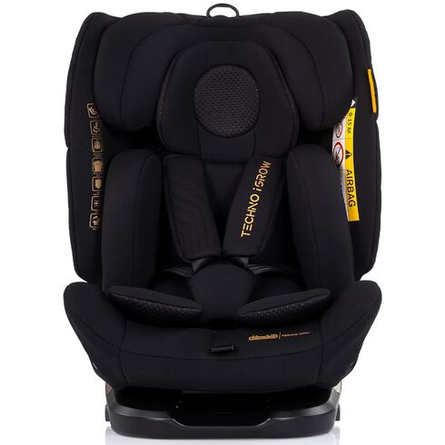 Scaun auto Chipolino Techno iGrow I-Size 40-150 cm cu sistem Isofix si sezut rotativ noir, Culoare: Negru, Grupa: 0-36kg (0 luni - 12 ani) - poza 2 - ExclusivMAG.ro