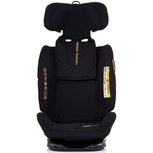 Scaun auto Chipolino Techno iGrow I-Size 40-150 cm cu sistem Isofix si sezut rotativ noir, Culoare: Negru, Grupa: 0-36kg (0 luni - 12 ani) - poza 3 - ExclusivMAG.ro