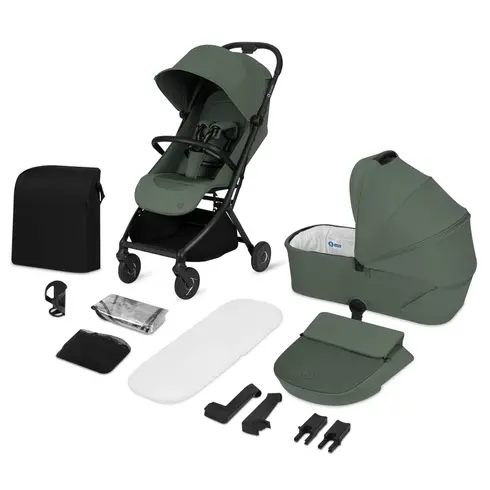 Carucior 2 in 1 Lionelo Sia Flex - Verde, Culoare: Verde inchis, Model: 2 in 1 - poza 2 - ExclusivMAG.ro