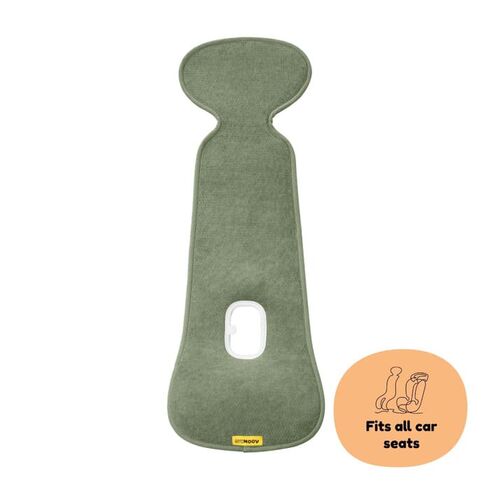 Protectie Antitranspiratie Scaun Auto GR 1 + Bumbac, Organic Moss, Aeromoov, Culoare: Verde inchis  - ExclusivMAG.ro