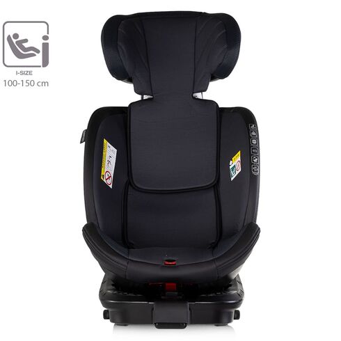 Scaun auto Chipolino Hypnotic Plus I-Size 40-150 cm cu sistem Isofix si sezut rotativ charcoal, Culoare: Gri, Grupa: 0-36kg (0 luni - 12 ani) - poza 8 - ExclusivMAG.ro