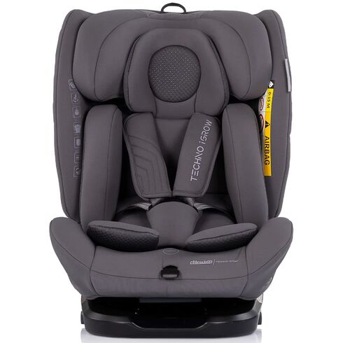 Scaun auto Chipolino Techno iGrow I-Size 40-150 cm cu sistem Isofix si sezut rotativ charcoal, Culoare: Gri, Grupa: 0-36kg (0 luni - 12 ani) - poza 2 - ExclusivMAG.ro