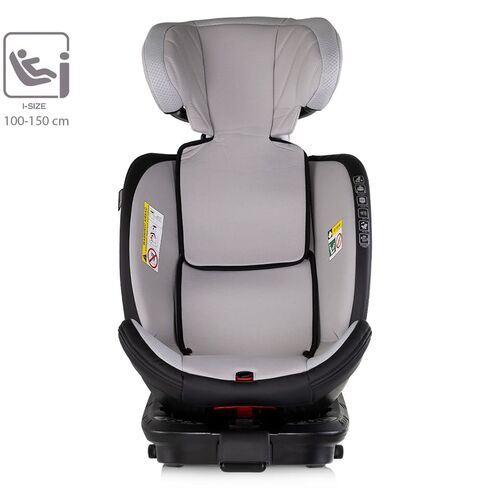 Scaun auto Chipolino Hypnotic Plus I-Size 40-150 cm cu sistem Isofix si sezut rotativ platinum, Culoare: Gri/Negru, Grupa: 0-36kg (0 luni - 12 ani) - poza 9 - ExclusivMAG.ro