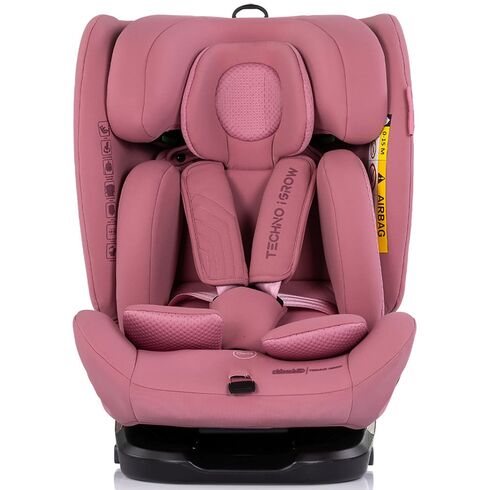 Scaun auto Chipolino Techno iGrow I-Size 40-150 cm cu sistem Isofix si sezut rotativ powder pink, Culoare: Roz, Grupa: 0-36kg (0 luni - 12 ani) - poza 2 - ExclusivMAG.ro