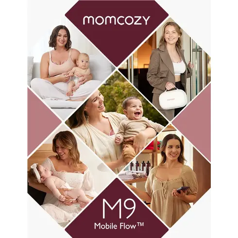 Pompa de san Momcozy Hands-free dubla M9 Red - poza 5 - ExclusivMAG.ro