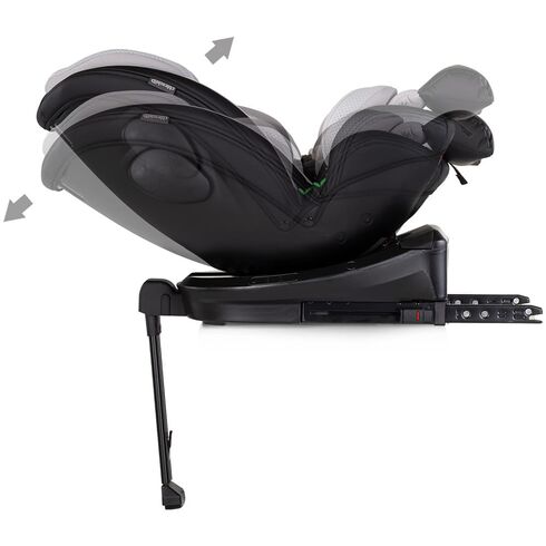 Scaun auto Chipolino Hypnotic Plus I-Size 40-150 cm cu sistem Isofix si sezut rotativ platinum, Culoare: Gri/Negru, Grupa: 0-36kg (0 luni - 12 ani) - poza 8 - ExclusivMAG.ro