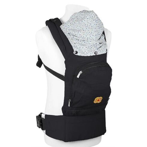 BabyGo – Marsupiu anatomic Cangoo Active Air Black  - ExclusivMAG.ro