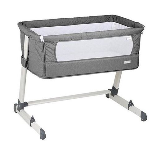 Patut co-sleeper 2 in 1 Together Grey BabyGo, Culoare: Gri, Dimensiuni: 95x65