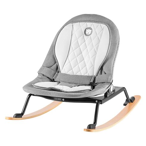 Lionelo - Fotoliu rotativ cu leganare, Rosa, Stone Grey/Black