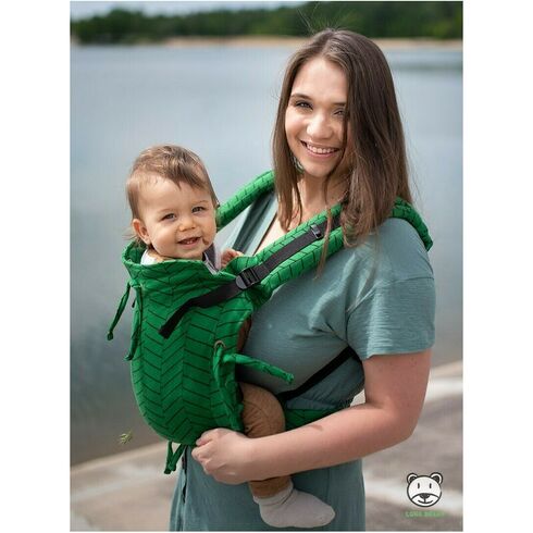 Luna Dream - Marsupiu ajustabil, Herringbone Green  - ExclusivMAG.ro