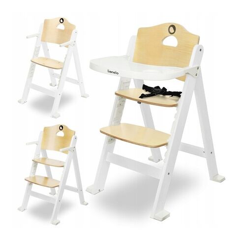Scaun de masa Reglabil Lionelo Floris din Lemn, Natur, Culoare: Galben