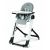 Scaun De Masa 2 in 1 Peg Perego, Siesta Follow Me, Wonder Grey, 0 - 15 Kg, Culoare: Alb/Gri
