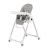 Scaun de masa Prima Pappa Zero, Peg Perego, Follow Me Ice, Culoare: Alb/Gri