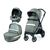 Carucior 3 in 1 Peg Perego Book, Primoviaggio SL,  0 - 22 kg, City Grey, Gri / Alb, Culoare: Alb/Gri