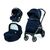 Carucior 3 in 1 Peg Perego Book, Lounge,  0 - 22 kg, Eclipse, Bleumarin, Culoare: Albastru