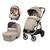Carucior 3 in 1 Peg Perego Veloce, Lounge,  0 - 22 kg, Mon Amour, Bej / Roz, Culoare: Roz