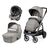 Carucior 3 in 1 Peg Perego Veloce, Lounge,  0 - 22 kg, City Grey, Gri / Alb, Culoare: Alb/Gri