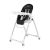 Scaun de masa Prima Pappa Zero, Peg Perego, Follow me Licorice, Culoare: Alb/Negru