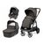 Carucior 3 in 1 Peg Perego Veloce, Primoviaggio SL,  0 - 22 kg, 500, Negru/Gri, Culoare: Gri/Negru