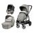 Carucior 3 in 1 Peg Perego Veloce, Primoviaggio SL,  0 - 22 kg, City Grey, Gri / Alb, Culoare: Alb/Gri