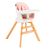 Scaun de masa 3 in 1 Juju Eat&Twist, Roz, Culoare: Roz