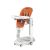 Scaun de masa 3 in 1 Peg Perego Tatamia Follow Me, 0-15 Kg, Wonder Orange, Portocaliu, Culoare: Portocaliu
