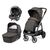 Carucior 3 in 1 Peg Perego Veloce, Lounge,  0 - 22 kg, 500, Negru/Gri, Culoare: Gri/Negru