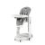 Scaun de masa 3 in 1 Peg Perego Tatamia Follow Me, 0-15 Kg, WonderGrey, Gri, Culoare: Gri