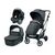 Carucior 3 in 1 Peg Perego Vivace, SLK, 0 - 22 kg, 500, Negru/Gri, Culoare: Gri/Negru