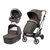 Carucior 3 in 1 Peg Perego Vivace, Lounge, 0 - 22 kg, 500, Negru/Gri, Culoare: Gri/Negru