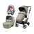 Carucior 3 in 1 Peg Perego Vivace, SLK, 0 - 22 kg, Mon Amour, Bej / Roz, Culoare: Crem
