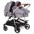 Carucior gemeni Chipolino Duo Smart 2 in 1 graphite, Culoare: Gri