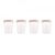 Set 4 Recipiente Ermetice gradate 250 ml Terra Blush Miniland, Culoare: Roz, Cantitate: 250ml
