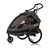 Carucior si remorca de bicicleta, Lionelo, Cama, Multifunctional, Pentru 1 sau 2 copii, Cu sistem de absorbtie a socurilor SIQ, Geamuri cu protectie solara, Negru, Culoare: Negru, Model: gemeni