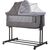 Patut co-sleeper si tarc Chipolino Zen granite, Culoare: Gri deschis, Dimensiuni: 90x50  - ExclusivMAG.ro Patut co-sleeper si tarc Chipolino Zen granite, Culoare: Gri deschis, Dimensiuni: 90x50