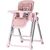 Scaun de masa Chipolino Super Chef 2 in 1 pink marshmallow, Culoare: Roz