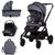 Carucior Chipolino Magnum 3 in 1 anthracite, Culoare: Gri, Model: 3 in 1