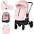 Carucior Chipolino Encanto 3 in 1 pink marshmallow, Culoare: Roz, Model: 3 in 1