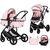Carucior Chipolino Amore 3 in 1 pink marshmallow, Culoare: Roz, Model: 3 in 1