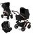 Carucior 3 in 1 Salsa 4 AIR Rose Gold Abc Design, Culoare: Negru, Model: 3 in 1