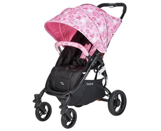 Carucior sport SNAP 4 CZ Edition White and Pink Flowers - Valco Baby