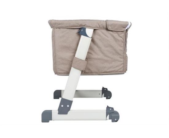 Patut co-sleeper 2 in 1 Together Beige BabyGo, Culoare: Crem, Dimensiuni: 95x65,poza 3
