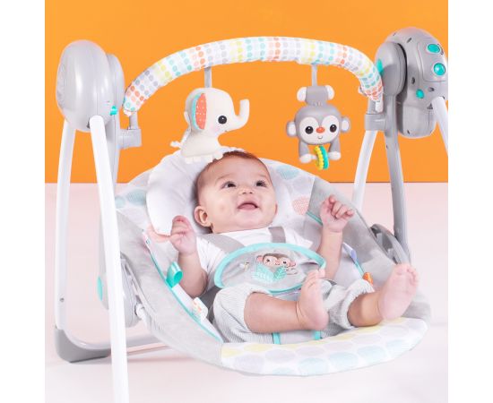 Bright Starts – Leagan portabil Whimsical Wild™,poza 2