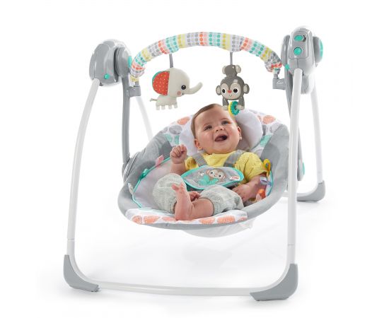Bright Starts – Leagan portabil Whimsical Wild™,poza 5
