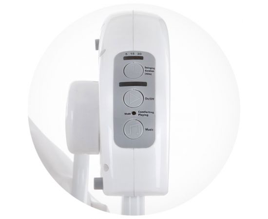 Patut si leagan electric Chipolino Rock-a-bye ivory, Culoare: Crem,poza 4