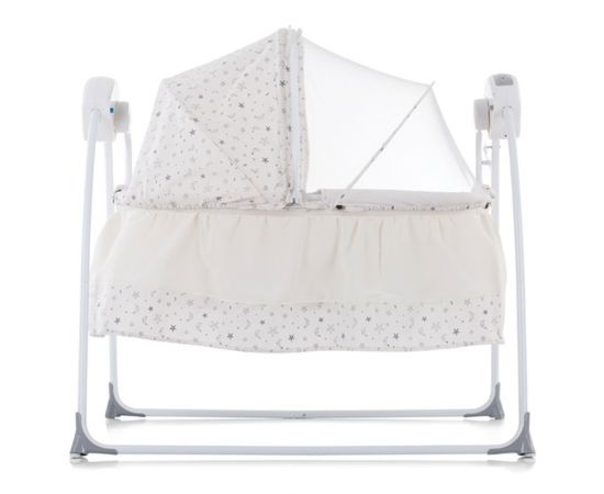 Patut si leagan electric Chipolino Rock-a-bye ivory, Culoare: Crem,poza 2
