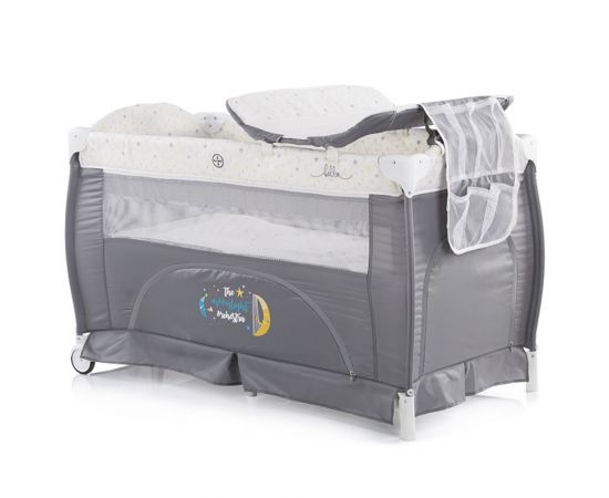Patut pliabil Chipolino Bella ash, Culoare: Gri, Dimensiuni: 120x60,poza 2