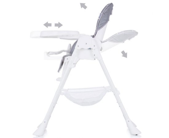 Scaun de masa Chipolino Bandi Grey, Culoare: Gri,poza 3