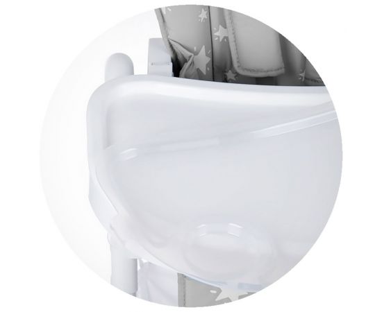 Scaun de masa Chipolino Bandi Grey, Culoare: Gri,poza 5