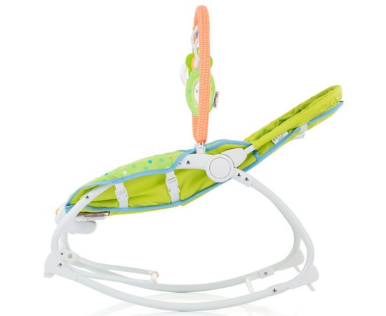 Scaunel balansoar Chipolino Fiesta beige farm, Culoare: Crem,poza 2